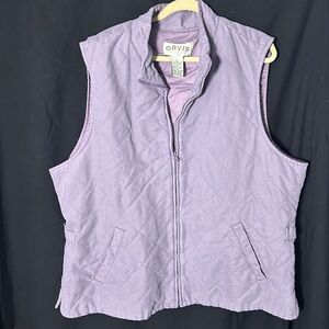 Orvis Lavender Quilted Vest
